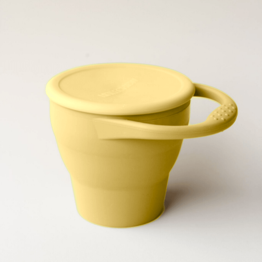Foldable Silicone Snack Cup - Clay
