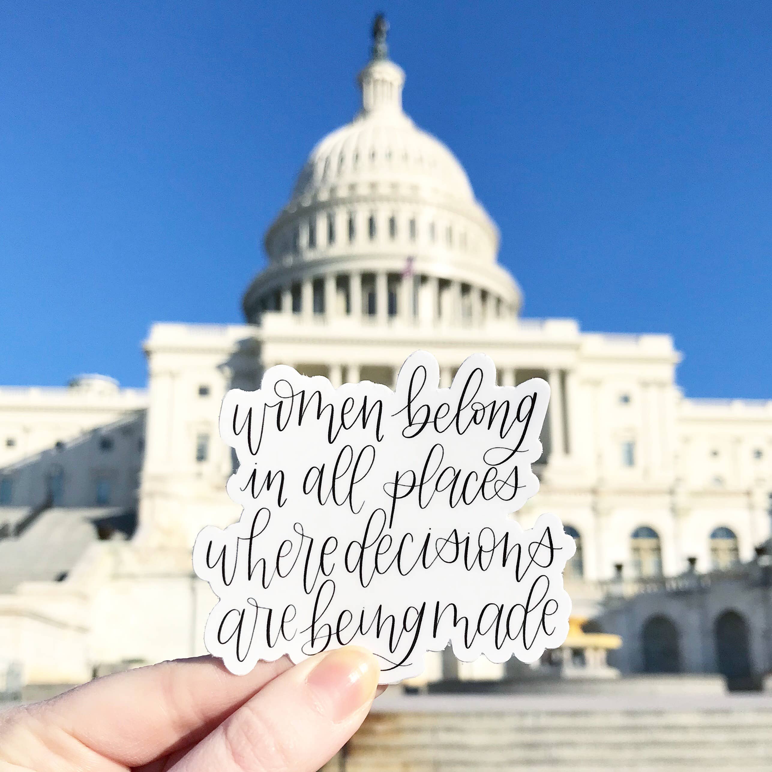 Women Belong Sticker